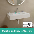 HANSGROHE 73332001 Tecturis S Widespread Faucet 150, 1.2 GPM - Chrome