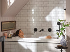 MOEN WT681BL Dartmoor Wall Mount Tub Filler Trim - Matte Black