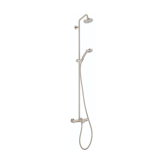 HANSGROHE 27143821 Croma Showerpipe 150 1-Jet with Tub Filler, 2.0 GPM - Brushed Nickel