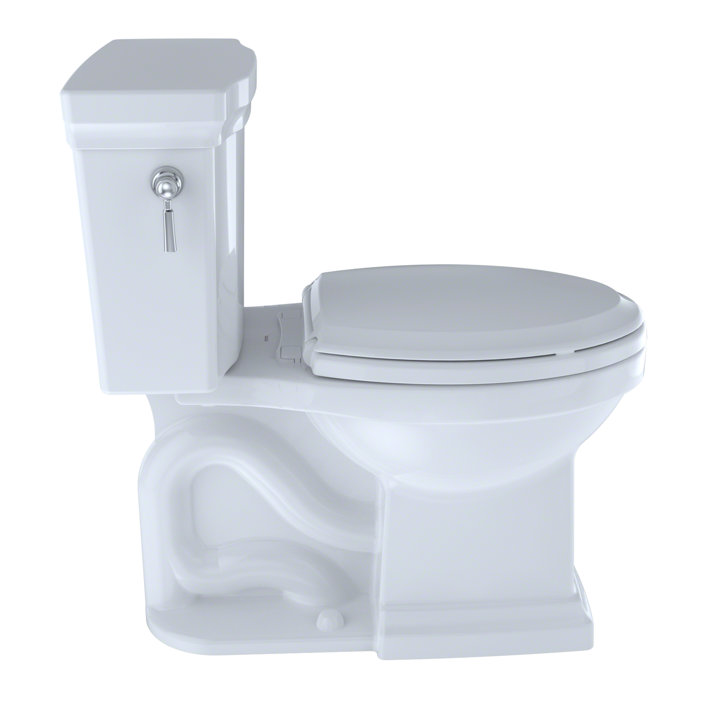 TOTO CST404CUFG#11 Promenade II 1G Two-Piece Elongated 1.0 GPF Universal Height Toilet with CEFIONTECT , Colonial White