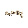 AXOR 16532831 Montreux Wall-Mounted Widespread Faucet Trim with Cross Handles, 1.2 GPM - Polished Nickel