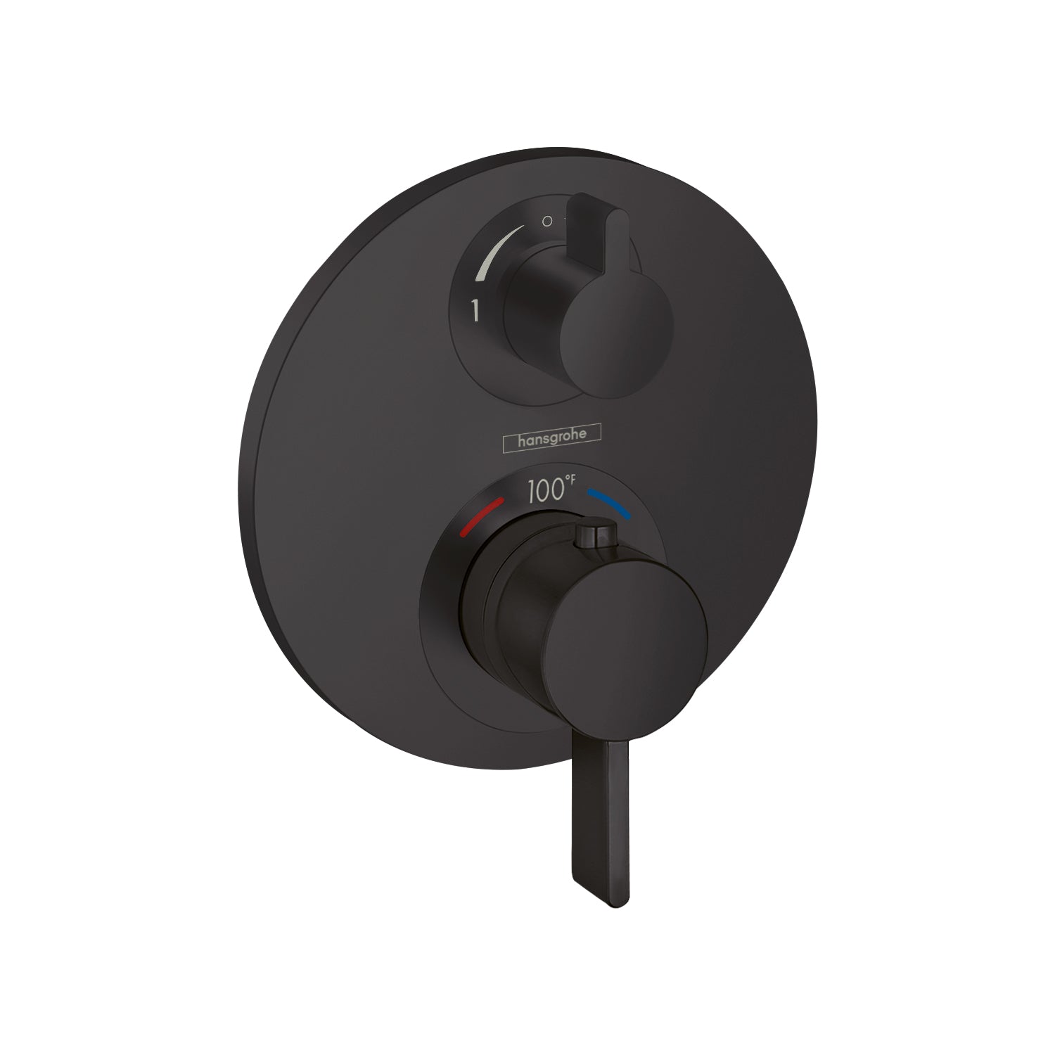 HANSGROHE 15758671 Ecostat S Thermostatic Trim with Volume Control and Diverter - Matte Black