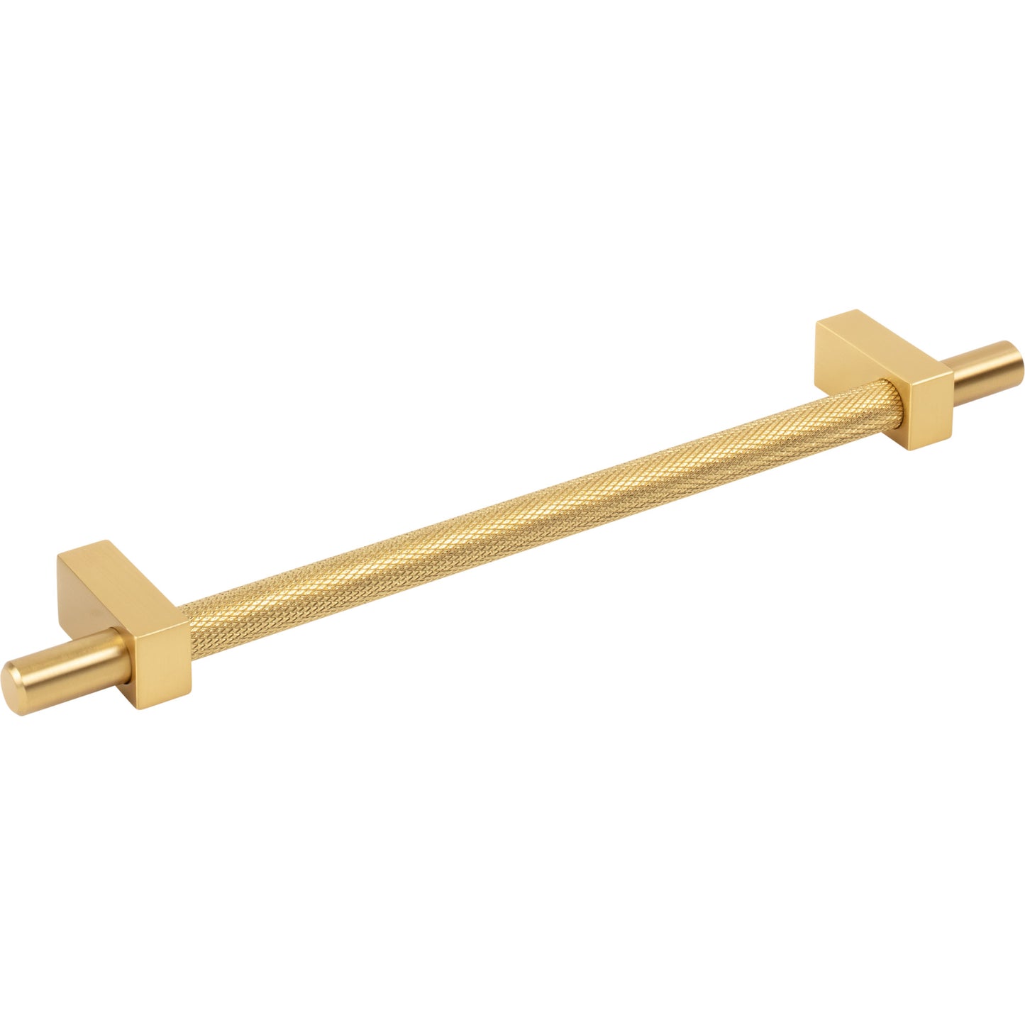 JEFFREY ALEXANDER 598-192BG Larkin Knurled Center 192 mm Center-to-Center Bar Pull - Brushed Gold