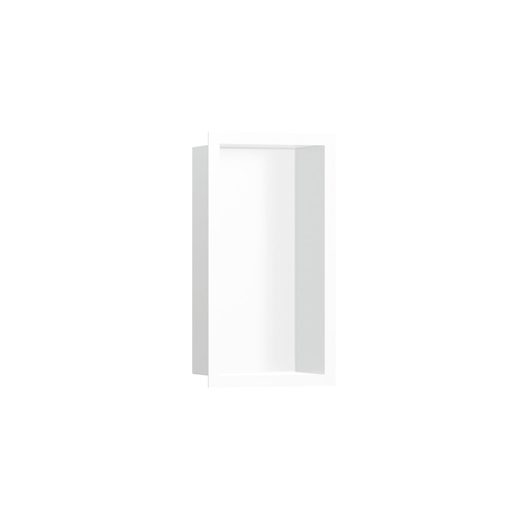 HANSGROHE 56096700 XtraStoris Individual Wall Niche Matte White with Design Frame 12"x 6"x 4" - Matte White