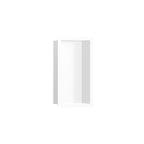HANSGROHE 56096700 XtraStoris Individual Wall Niche Matte White with Design Frame 12"x 6"x 4" - Matte White
