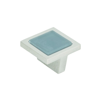 ATLAS 230-BLU-CH Spa 1 3/8" Length Square Knob - Polished Chrome