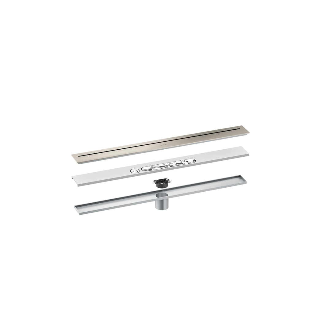AXOR 42520801 Drains Floor Installation 27 9/16" - Stainless Steel Optic