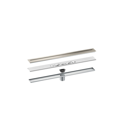 AXOR 42520801 Drains Floor Installation 27 9/16" - Stainless Steel Optic