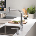 HANSGROHE 72823001 Talis Select S HighArc Kitchen Faucet, 2-Spray Pull-Out, 1.75 GPM - Chrome