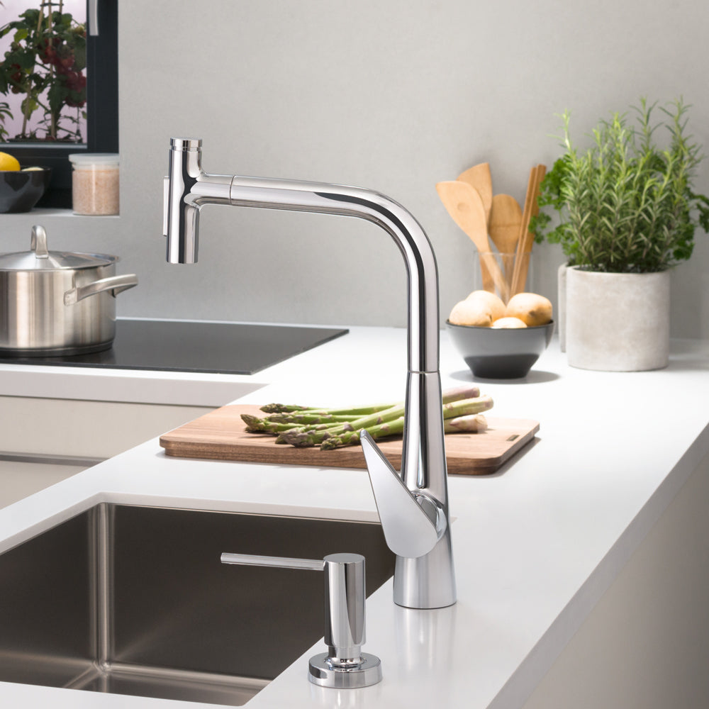 HANSGROHE 72823001 Talis Select S HighArc Kitchen Faucet, 2-Spray Pull-Out, 1.75 GPM - Chrome