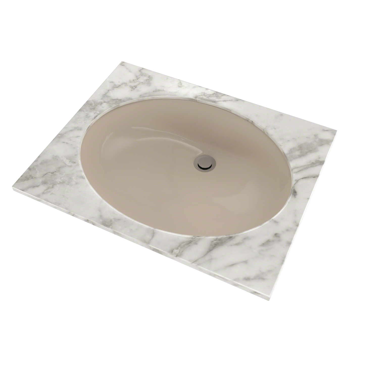 TOTO LT597G#03 Dantesca Oval Undermount Bathroom Sink with CEFIONTECT , Bone