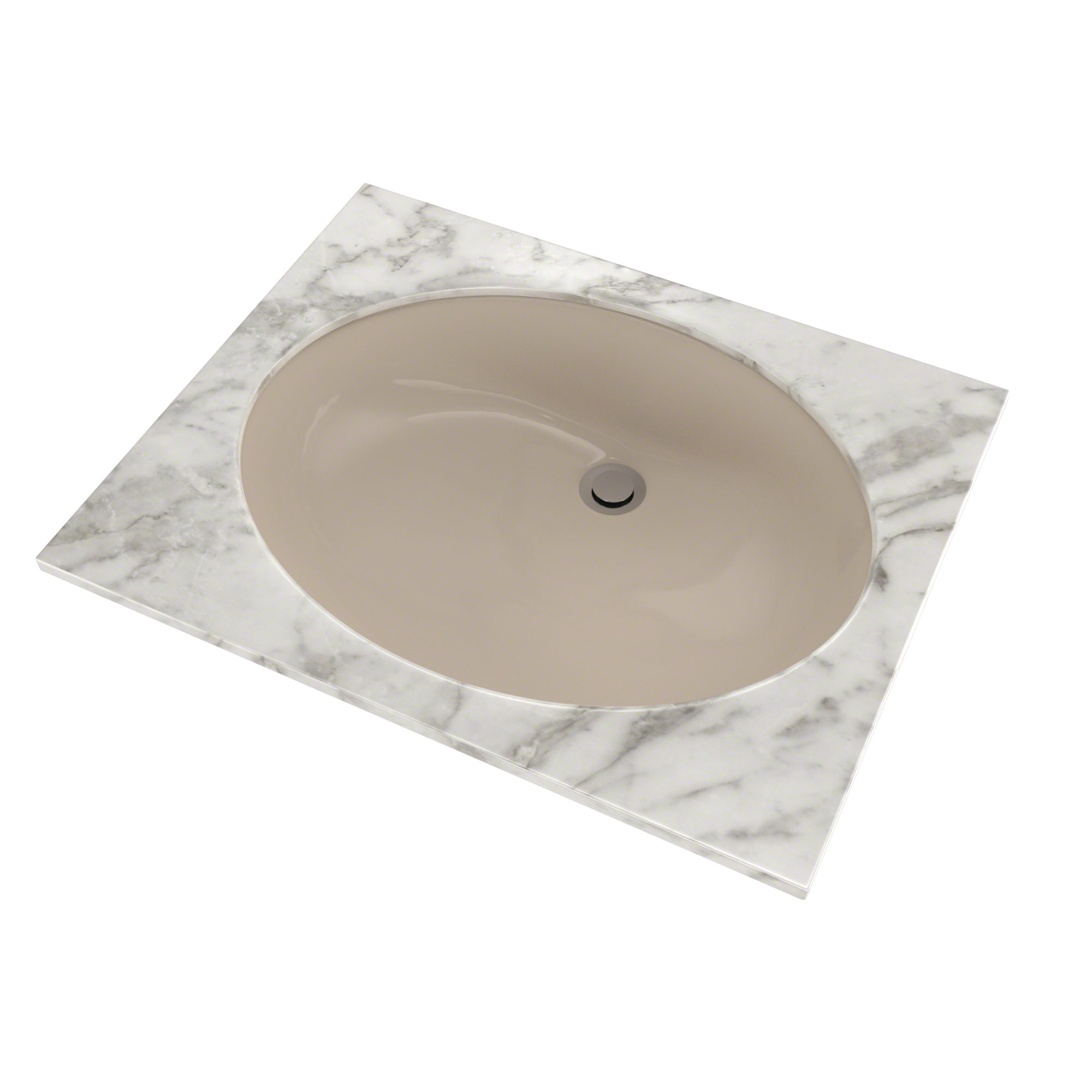 TOTO LT597G#03 Dantesca Oval Undermount Bathroom Sink With Cefiontect - Bone