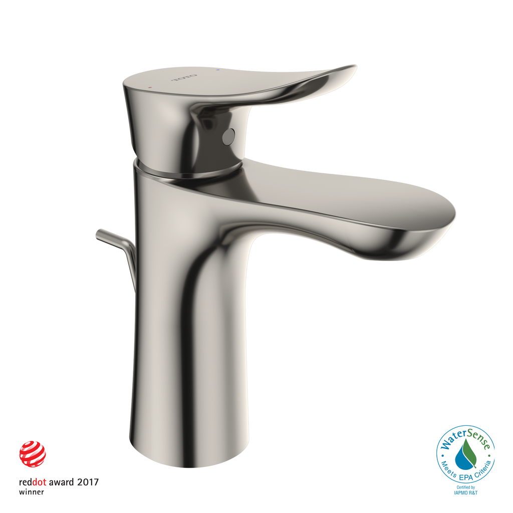 TOTO TLG01301U#PN Go 1.2 Gpm Single Handle Bathroom Sink Faucet With Comfort Glide Technology And Drain Assembly - Polished Nickel