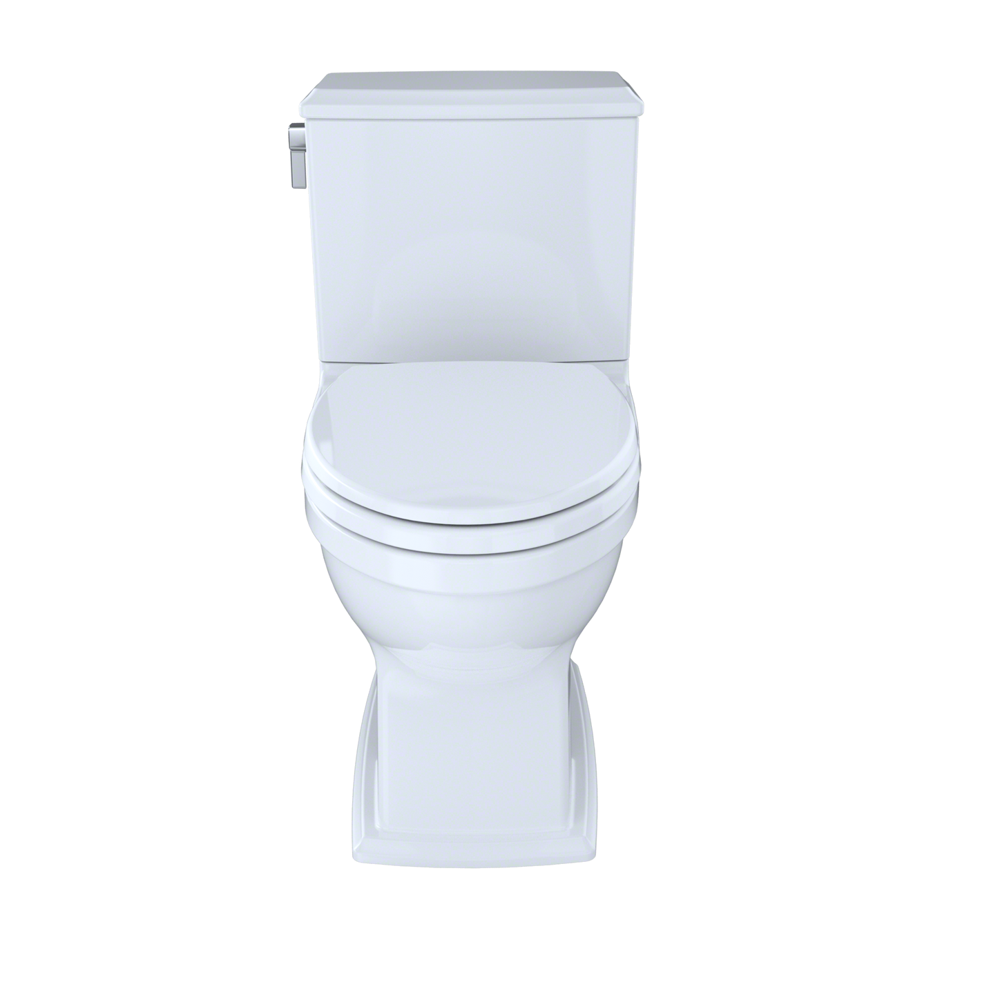 TOTO CST494CEMFRG#01 Connelly Two-Piece Elongated Dual-Max 1.28 and 0.9 GPF Universal Height Toilet with CEFIONTECT and Right Lever , Cotton White