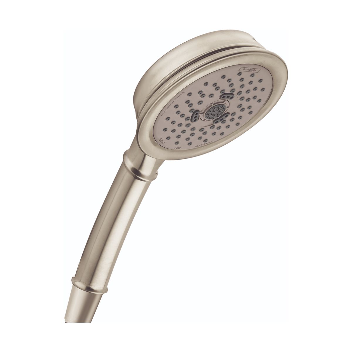 HANSGROHE 04753820 Croma 100 Classic Handshower 3-Jet, 1.8 GPM - Brushed Nickel