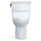 TOTO MW7863084CEG#01 Drake Transitional WASHLET+ Two-Piece Elongated 1.28 GPF TORNADO FLUSH Toilet with C5 Bidet Seat , Cotton White