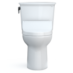 TOTO MW7863084CEFG#01 Drake Transitional Washlet+ Two-Piece Elongated 1.28 Gpf Universal Height Tornado Flush Toilet With C5 Bidet Seat - Cotton White