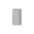 HANSGROHE 56092380 XtraStoris Original Wall niche with Frame 12x 6"x 5.5" - Concrete Grey
