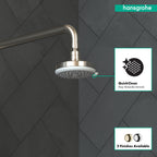 HANSGROHE 04071820 Croma 100 Showerhead E 3-Jet, 2.5 GPM - Brushed Nickel