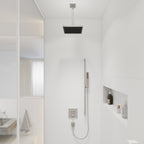 HANSGROHE 24339821 Pulsify E Extension Pipe for Ceiling Mount E, 12" - Brushed Nickel