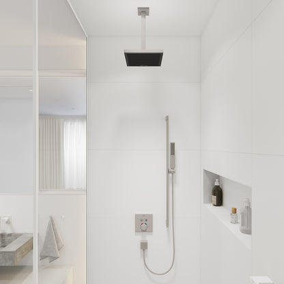 HANSGROHE 24339821 Pulsify E Extension Pipe for Ceiling Mount E, 12" - Brushed Nickel