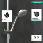 HANSGROHE 04752000 Croma 100 Handshower E 3-Jet, 1.8 GPM - Chrome