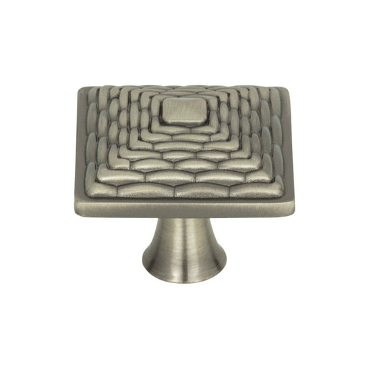 ATLAS 237-BRN Mandalay 1 1/4" Length Square Knob - Brushed Nickel