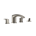 TOTO TBG09202U#PN Gm Two-Handle Deck-Mount Roman Tub Filler Trim With Handshower - Polished Nickel