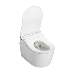 TOTO CWT4474547CMFGA#MS Washlet+ Rp Wall-Hung D-Shape Toilet With Rw Bidet Seat And Duofit In-Wall 1.28 And 0.9 Gpf Auto Dual-Flush Tank System - Cotton White