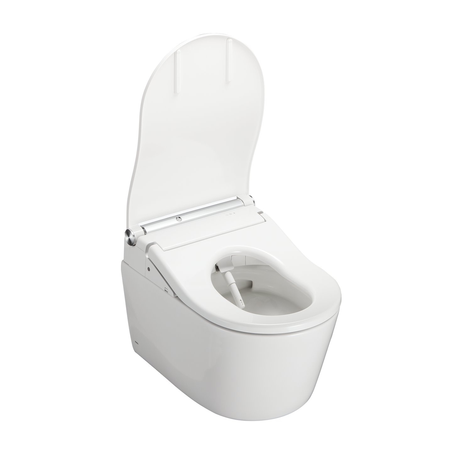 TOTO CWT4474547CMFGA#MS Washlet+ Rp Wall-Hung D-Shape Toilet With Rw Bidet Seat And Duofit In-Wall 1.28 And 0.9 Gpf Auto Dual-Flush Tank System - Cotton White