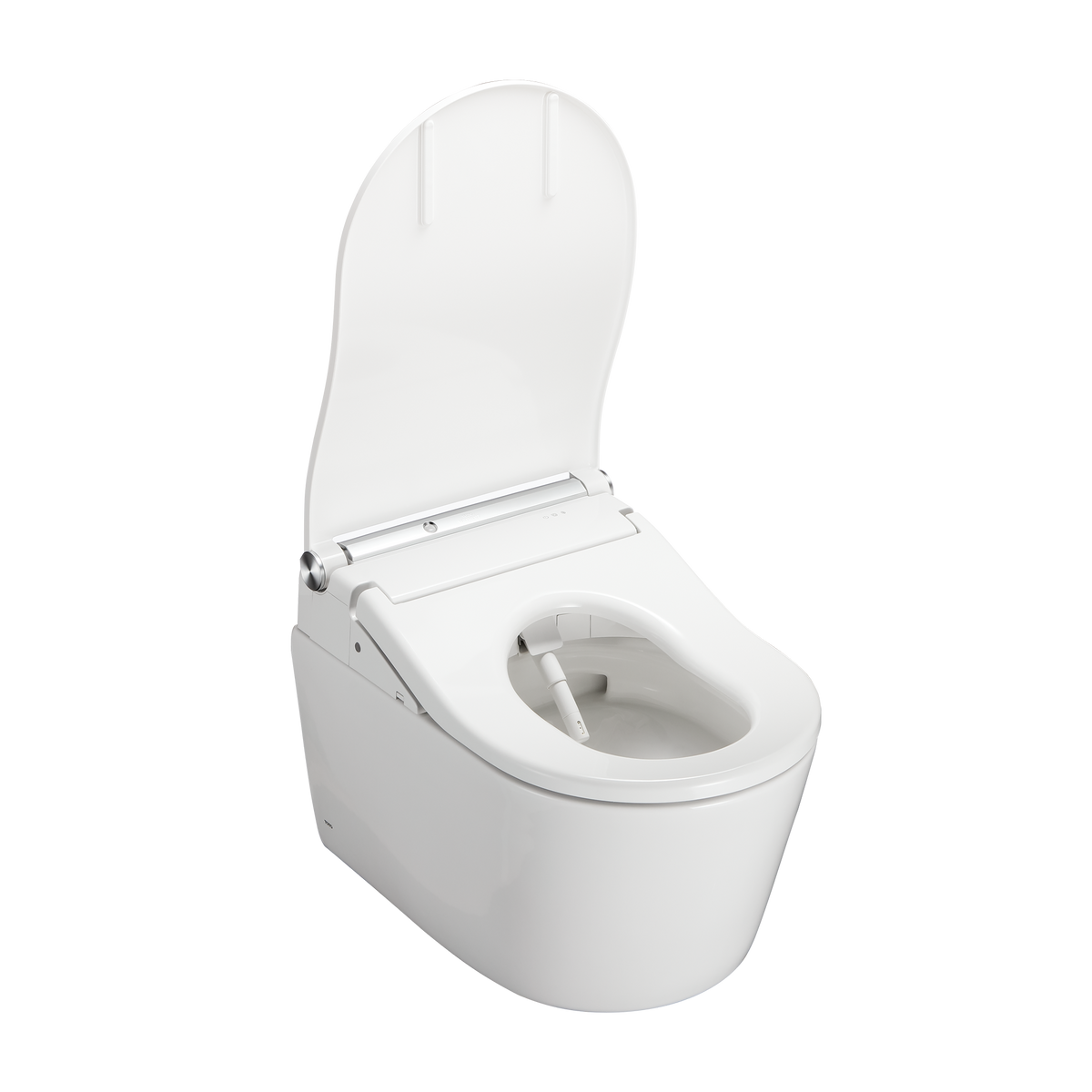 TOTO CWT4474547CMFGA#MS Washlet+ Rp Wall-Hung D-Shape Toilet With Rw Bidet Seat And Duofit In-Wall 1.28 And 0.9 Gpf Auto Dual-Flush Tank System - Cotton White