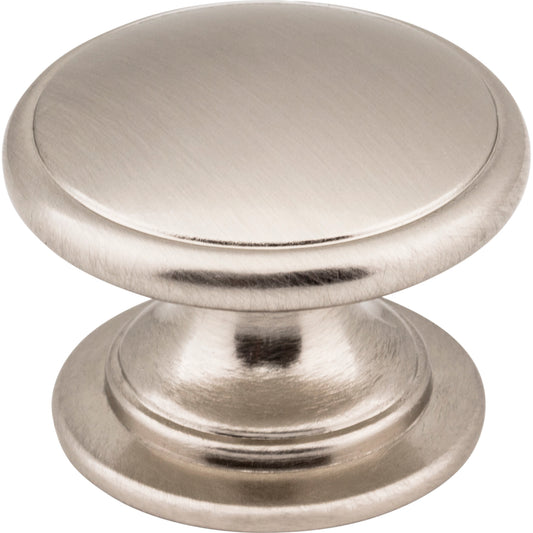 JEFFREY ALEXANDER 3980-SN Durham 1-1/4" Diameter Mushroom Knob - Satin Nickel