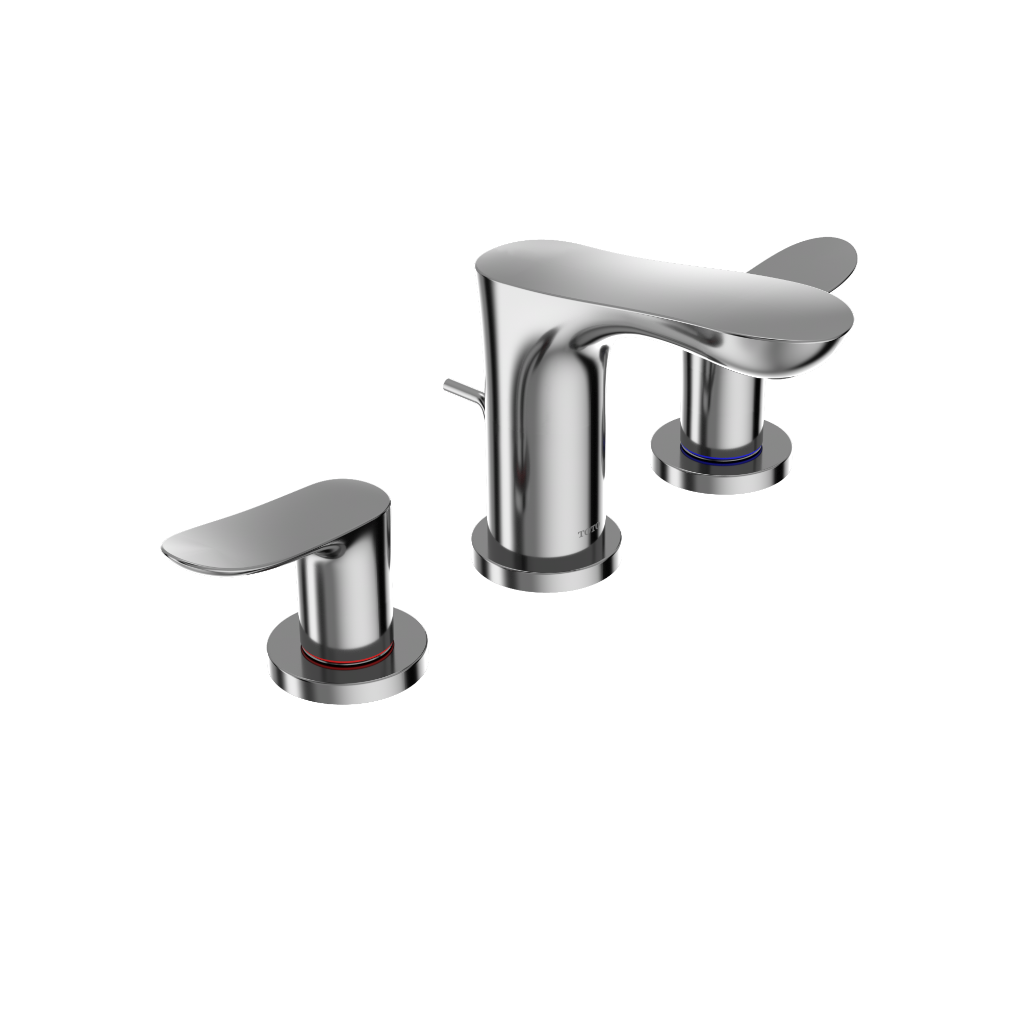 TOTO TLG01201U#CP Go Series 1.2 Gpm Two Handle Widespread Bathroom Sink Faucet With Drain Assembly - Polished Chrome