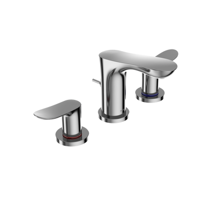 TOTO TLG01201U#CP Go Series 1.2 Gpm Two Handle Widespread Bathroom Sink Faucet With Drain Assembly - Polished Chrome