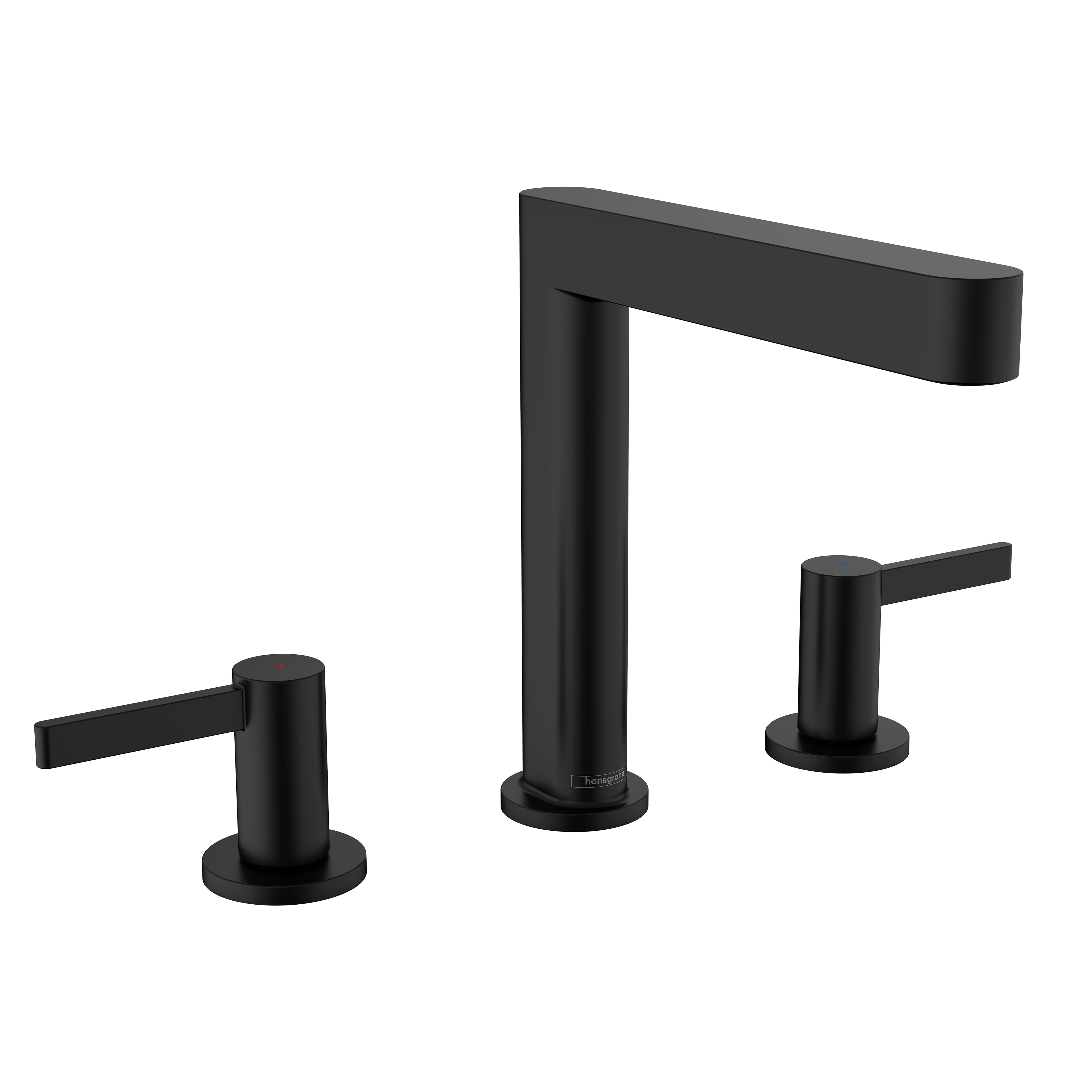 HANSGROHE 76034671 Finoris Wide-spread Faucet 160 with Pop-up Drain, 1.2 GPM - Matte Black