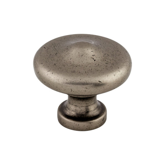 TOP KNOBS M1229 Peak 1 5/16" Diameter Round Knob - Pewter Antique