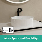 HANSGROHE 73372671 Tecturis S Single-Hole Fine 240, 1.2 GPM - Matte Black