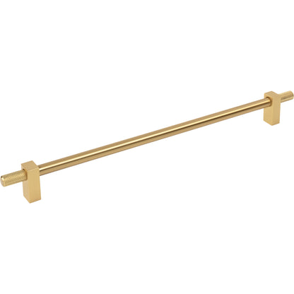 JEFFREY ALEXANDER 698-305BG Larkin Knurled Ends 305 mm Center-to-Center Bar Pull - Brushed Gold