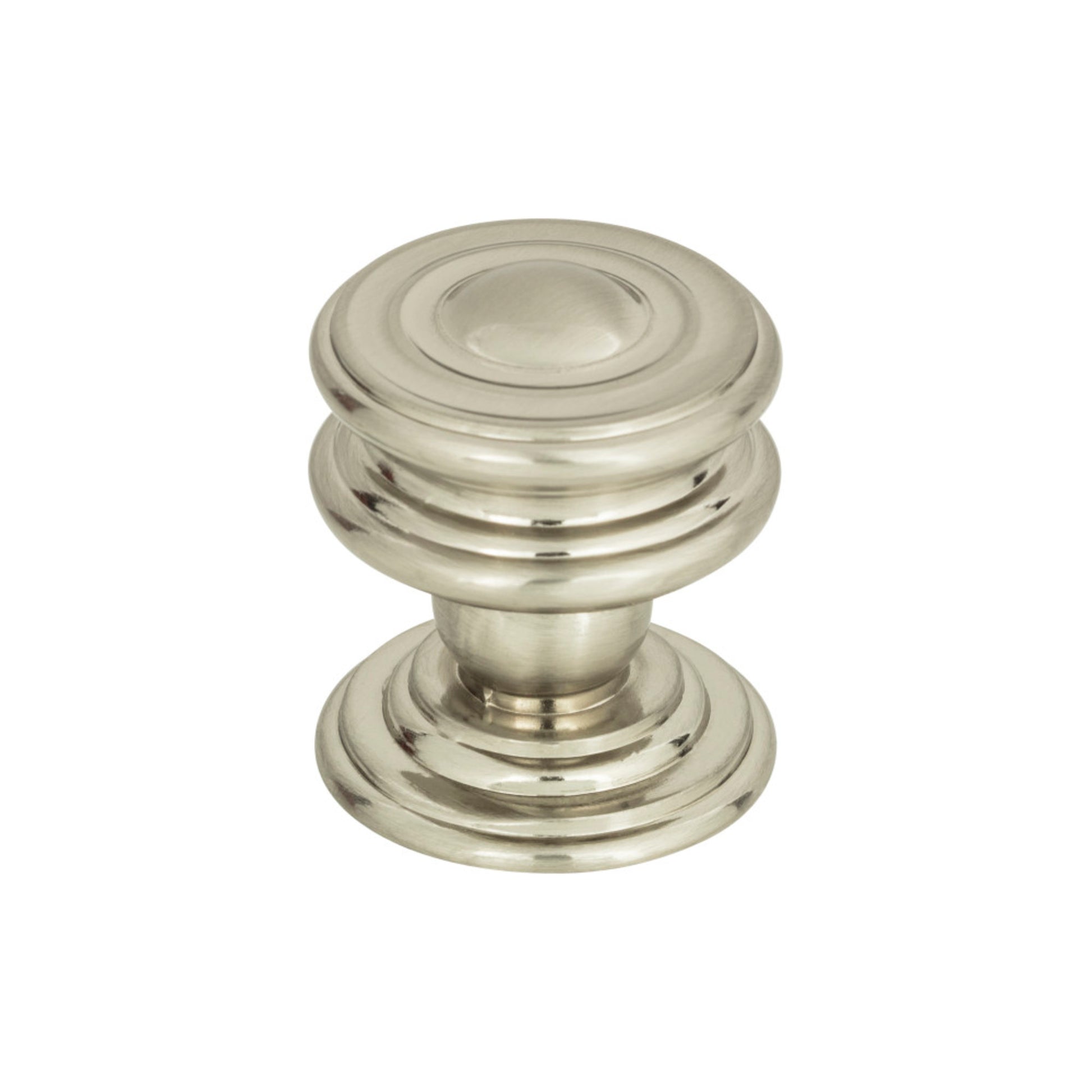 ATLAS 376-BRN Campaign 1-1/4" Diameter Round Knob - Brushed Nickel