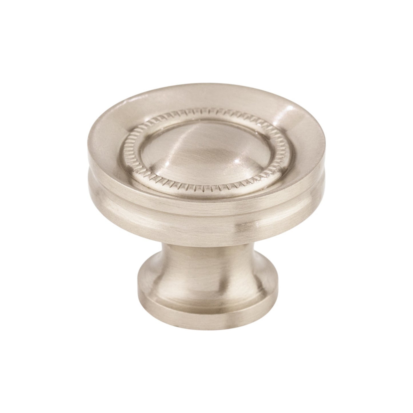 TOP KNOBS M292 Button Faced 1 1/4" Diameter Round Knob - Brushed Satin Nickel