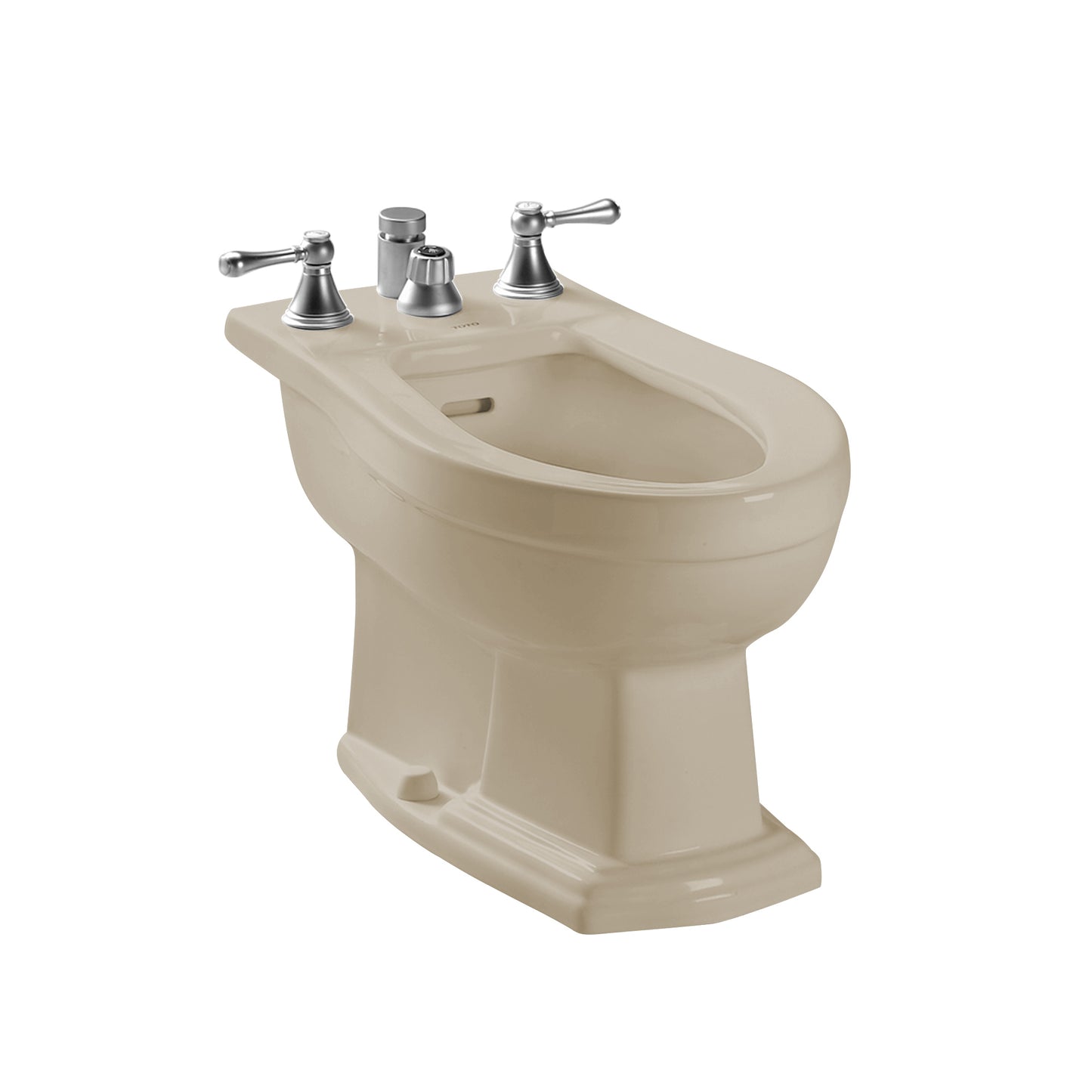 TOTO BT784B#03 Clayton Deck Mount Vertical Spray Flushing Rim Bidet - Bone