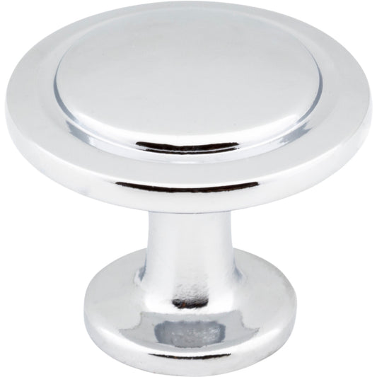 ELEMENTS 3960-PC Gatsby 1-1/4" Diameter Mushroom Knob - Polished Chrome