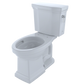 TOTO CST404CUFRG#01 Promenade II 1G Two-Piece Elongated 1.0 GPF Universal Height Toilet with CEFIONTECT and Right-Hand Trip Lever , Cotton White