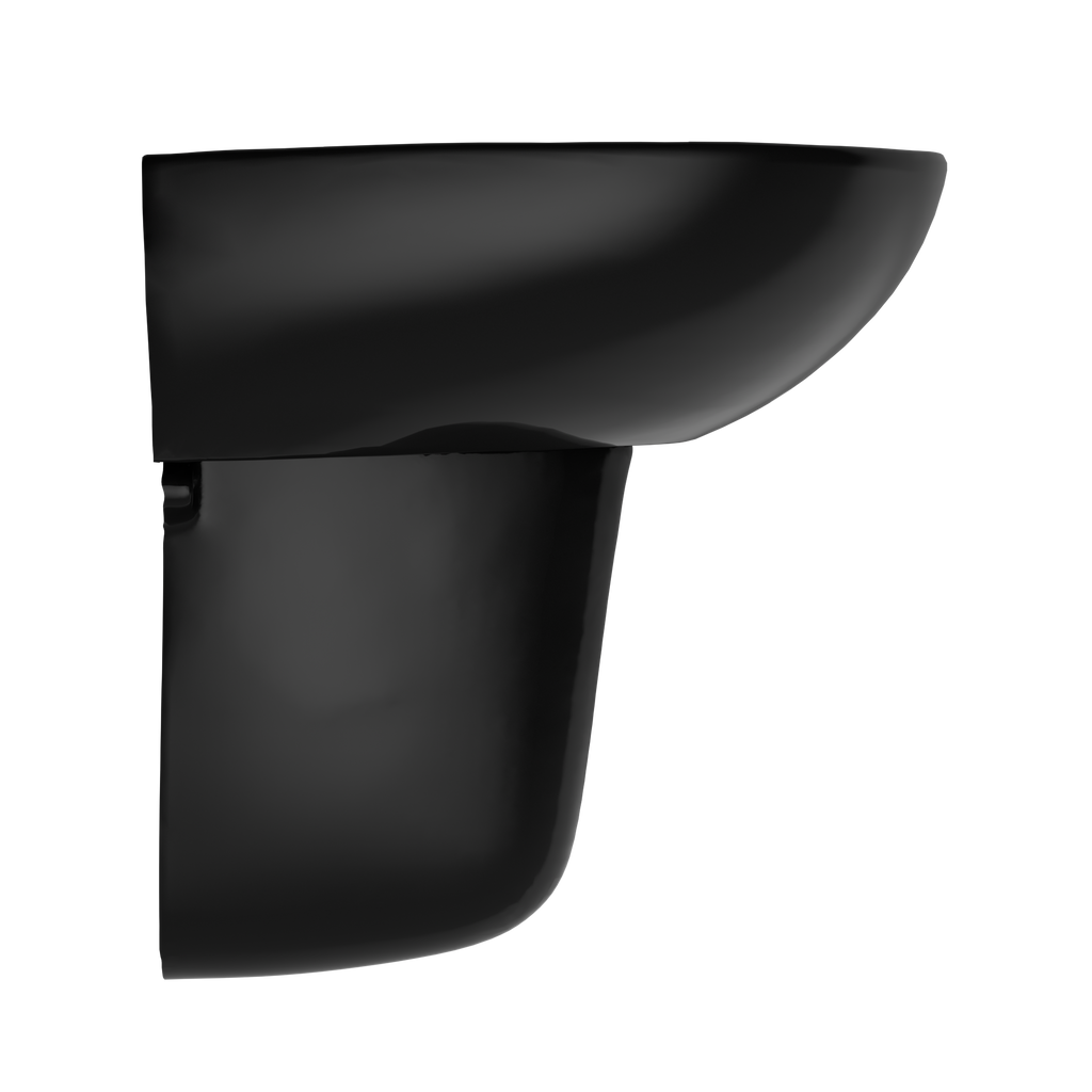 TOTO LHT241.4#51 Supreme Oval Wall-Mount Bathroom Sink And Shroud For 4 Inch Center Faucets - Ebony