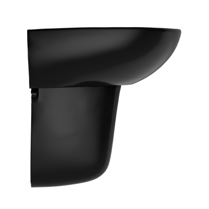 TOTO LHT241.4#51 Supreme Oval Wall-Mount Bathroom Sink And Shroud For 4 Inch Center Faucets - Ebony