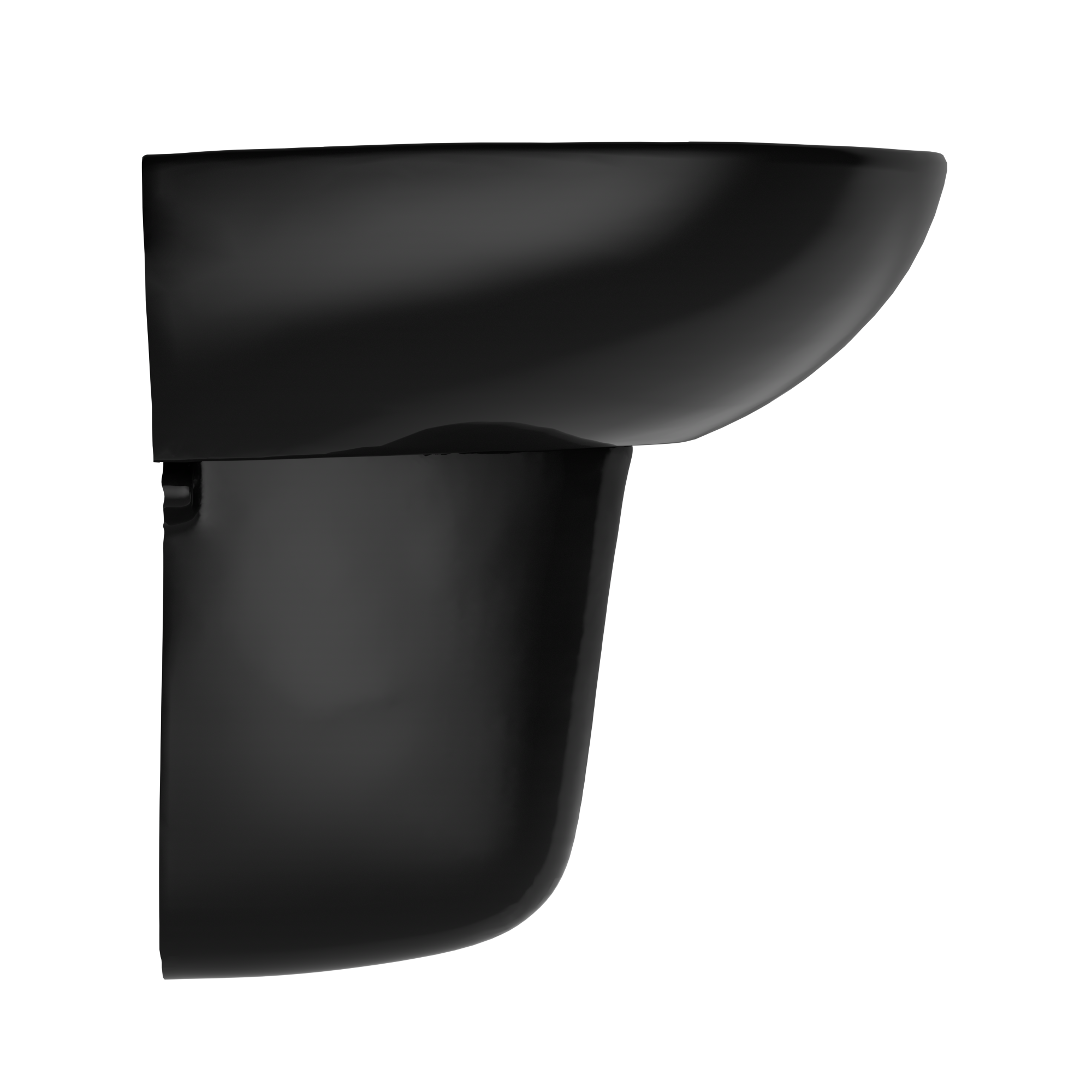 TOTO LHT241#51 Supreme Oval Wall-Mount Bathroom Sink And Shroud For Single Hole Faucets - Ebony