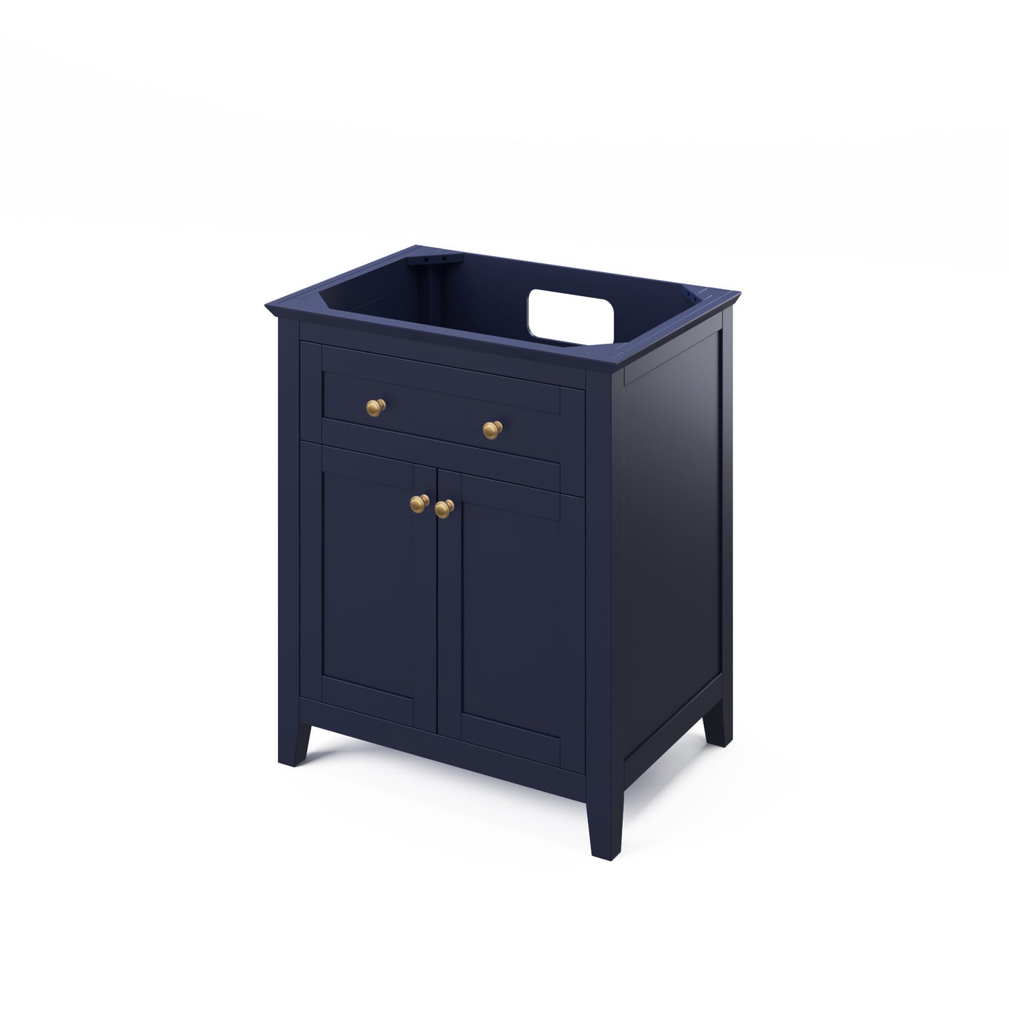 JEFFREY ALEXANDER VKITCHA30BLBGR 30" Hale Blue Chatham Vanity, Black Granite Vanity Top, undermount rectangle bowl - Hale Blue