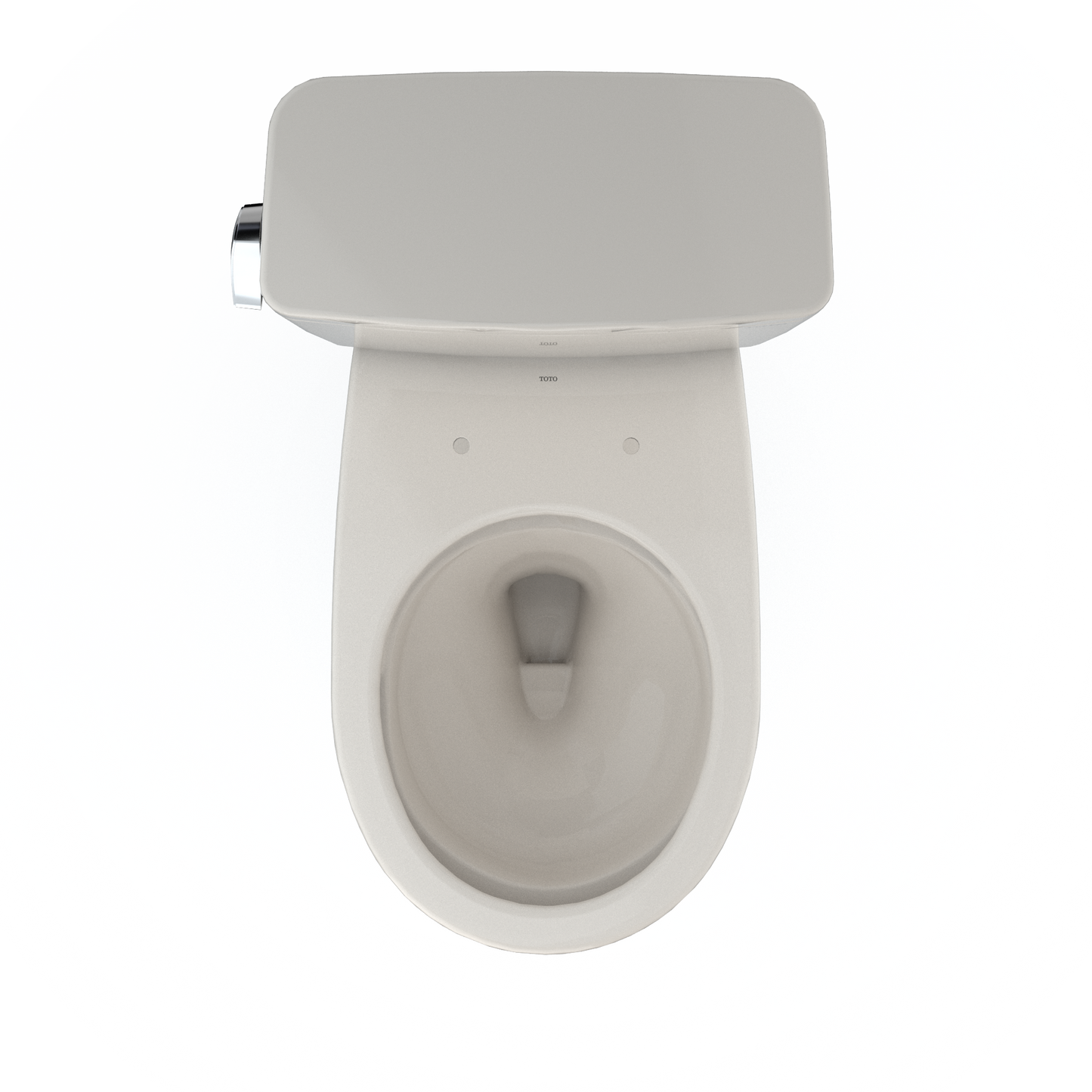 TOTO CST775CEFG#12 Drake Two-Piece Round 1.28 GPF Universal Height TORNADO FLUSH Toilet with CEFIONTECT , Sedona Beige