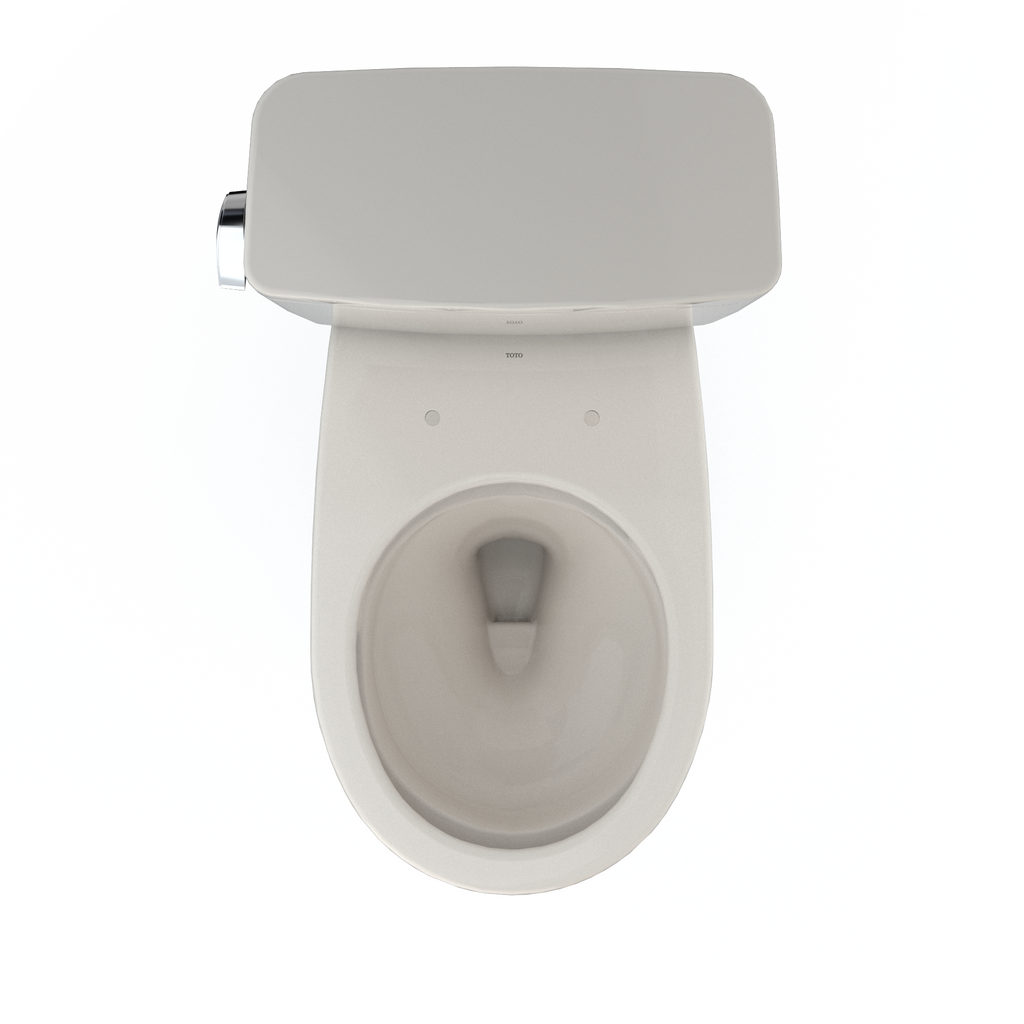 TOTO CST775CEFG#12 Drake Two-Piece Round 1.28 Gpf Universal Height Tornado Flush Toilet With Cefiontect - Sedona Beige