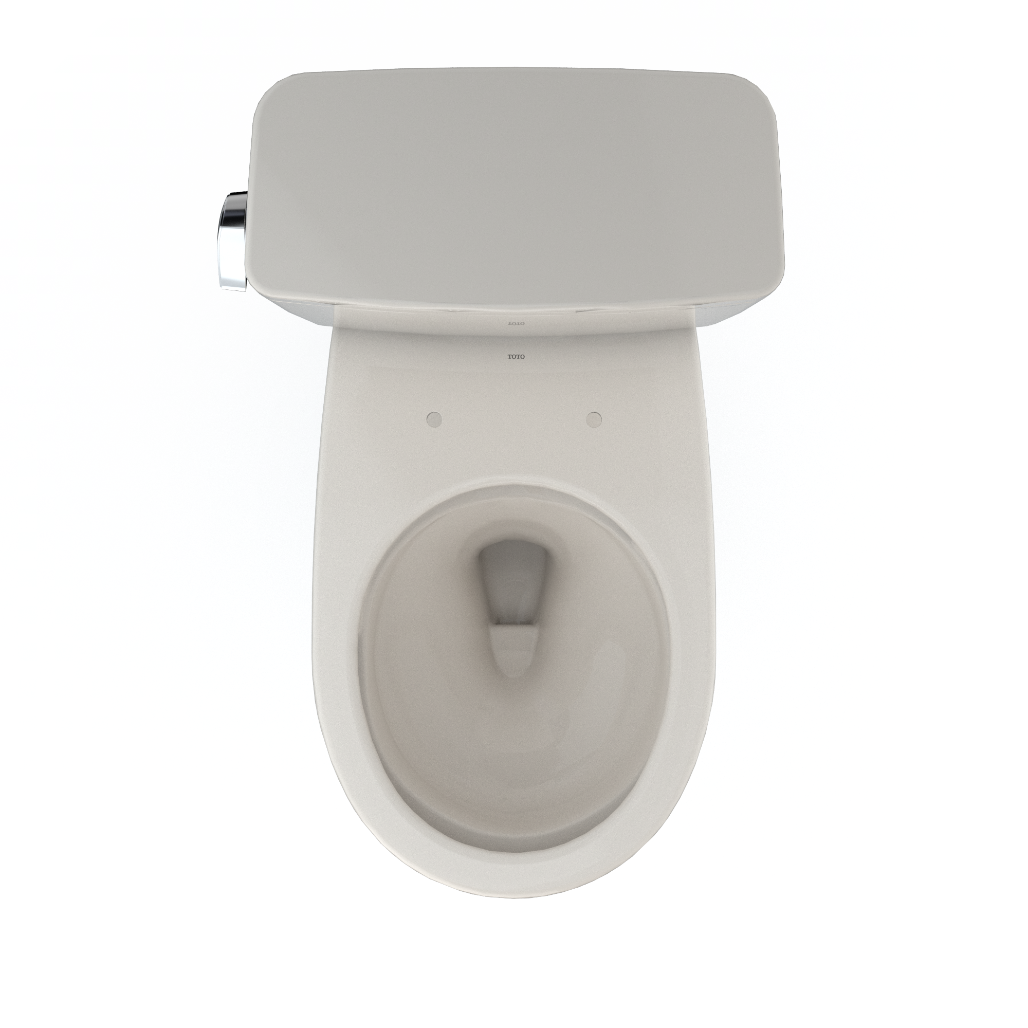 TOTO CST775CEFG#12 Drake Two-Piece Round 1.28 Gpf Universal Height Tornado Flush Toilet With Cefiontect - Sedona Beige